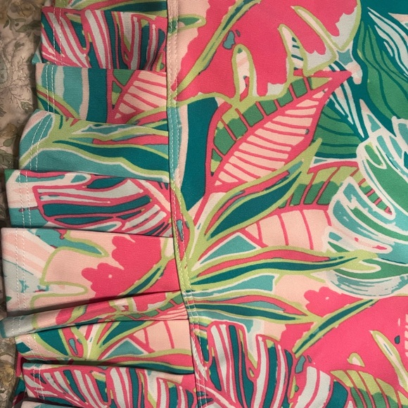 Sigrid Olsen Pink and Green Tropical Mini Skirt - Picture 3 of 4